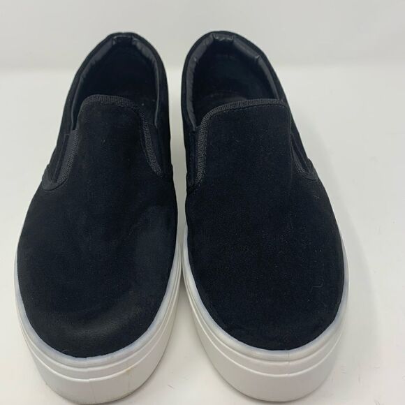 Topshop Black Suede Slip on sneakers size 6 (39) - Picture 2 of 10